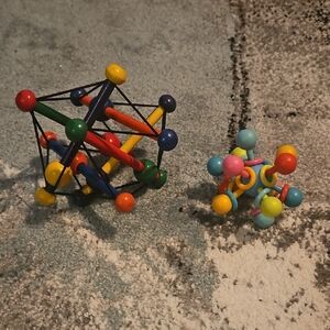 Manhattan Toy Skwish Classic Rattle and Teether Grasping Activity Toy Lot